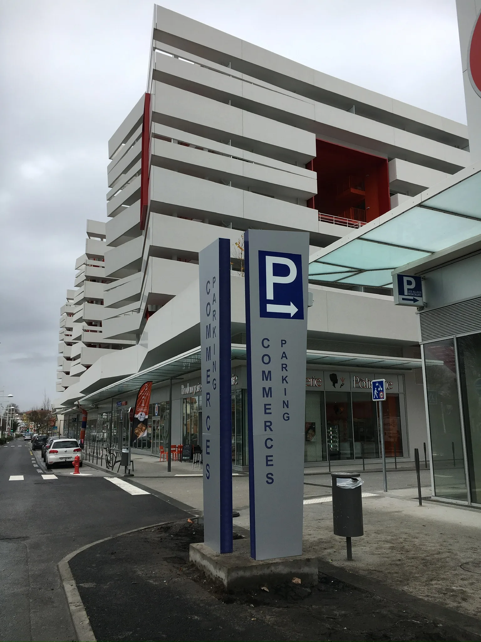 Signalétique parking commerces
