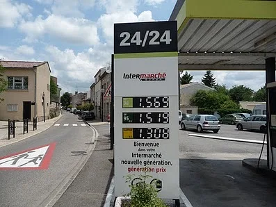 Afficheur prix carburant - Intermarché